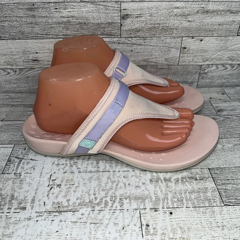 Vionic Tiffany T-Strap‎ Arch Support Comfort Slip On Sandals Women Size 10